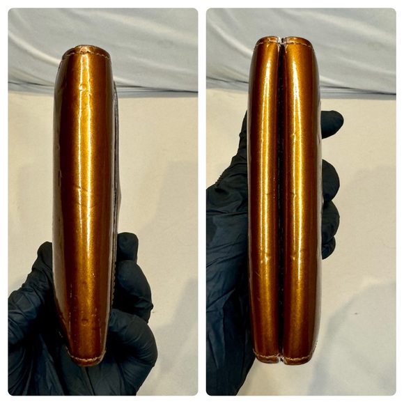 Authentic Louis Vuitton Vernis Elise Wallet in Bronze - Picture 12 of 12